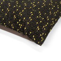 Speckled Gold Pet Bed — Cozy Black & Gold Patterned Dog/Cat Cushion