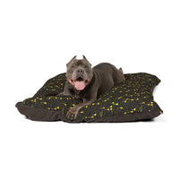 Speckled Gold Pet Bed — Cozy Black & Gold Patterned Dog/Cat Cushion
